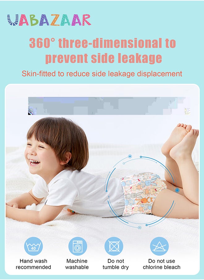 URbazaar Baby Potty Training Underwear for Boys and Girls, 6 Pack Absorbent Training Pants for Toddlers with Printed Reusable Cotton Toilet Training Pants for 12-18kg Kids (2-4 Years)  - Image 4