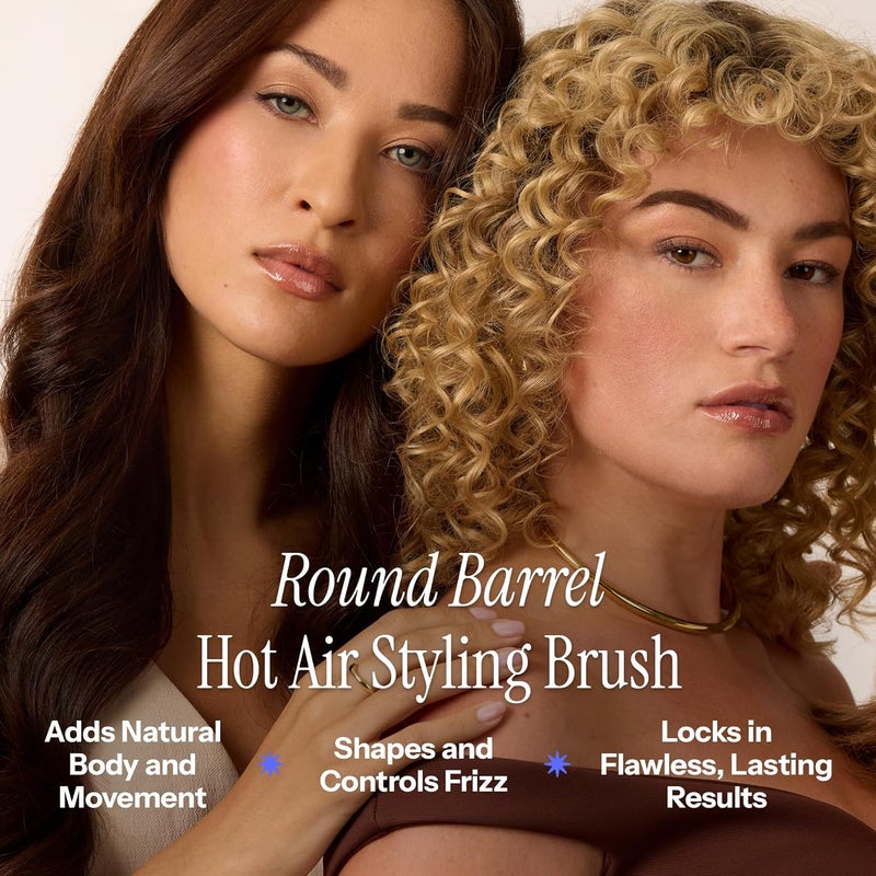 Hot Tools Pro Artist Hot Air Styling Brush | Style, Curl and Touch Ups (1”) Black - Image 5