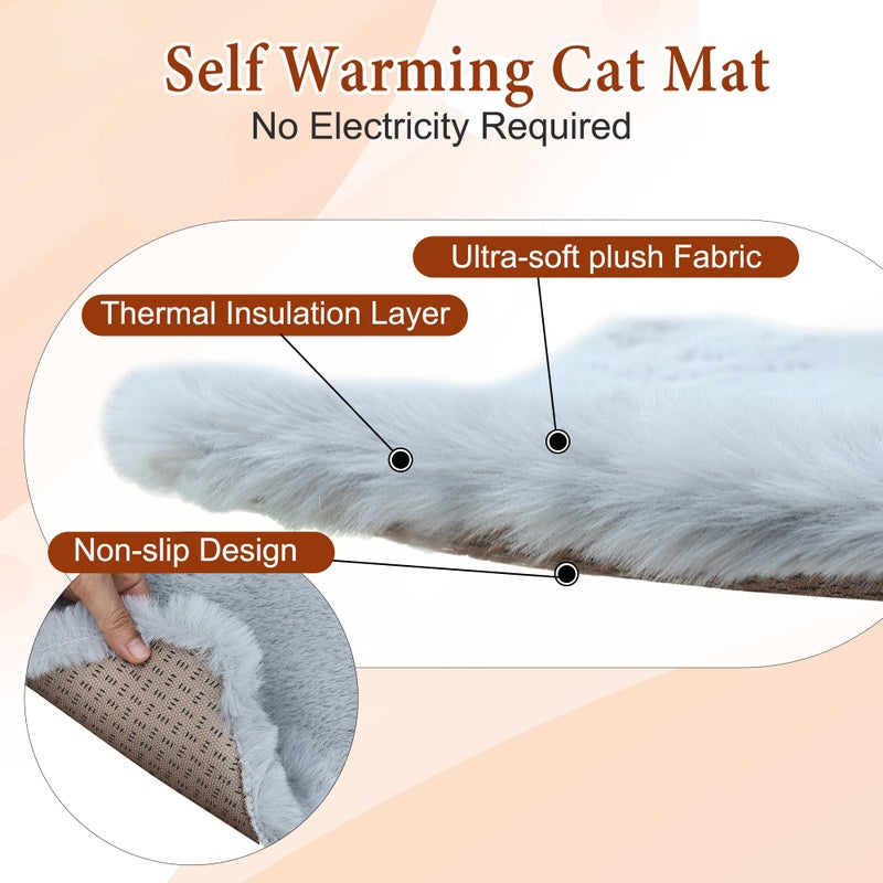 Deblue Cat House Outdoor with Cat Mat Weatherpoof Plastic Cats Houses with Escape Door Indoor Waterproof Feral/Pet Cat Shelter Outside for Puppy, Rabbit(Grey) - Image 5