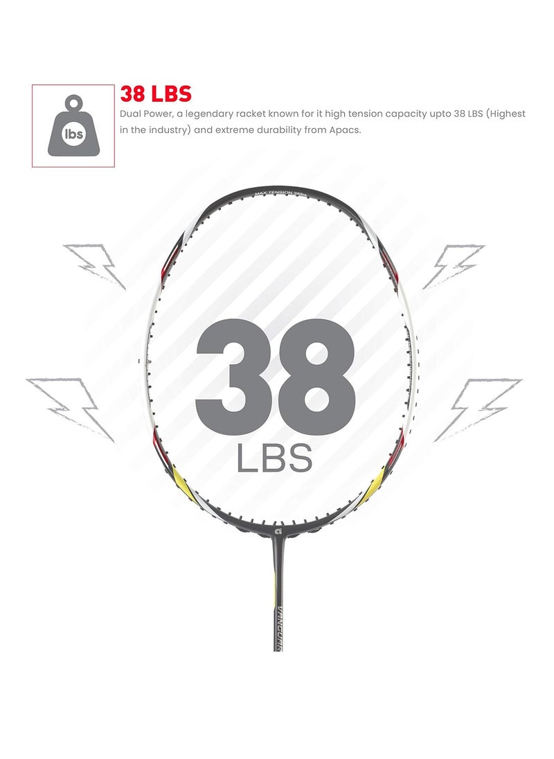 Apacs - Vanguard 11 Badminton Racket  –  38 LBS, 85g | Unstrung Japanese HM Graphite, Lightweight | High Performance & Durable - Image 1