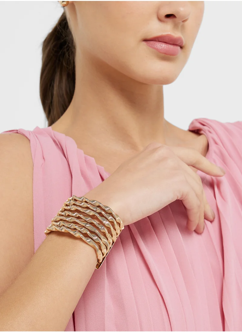 ايلا Layered Cuff Bangle