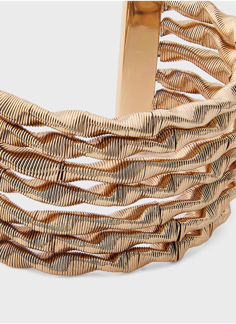 ELLA - Layered Cuff Bangle - Image 1