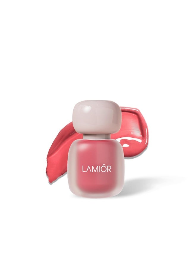 LAMIOR Cheek Dew Strobe Blush - Dewy Liquid Blush for Cheeks with Glow Serum Base, Long-Wearing, Hydrating, Skincare-Infused Ceramides, Hyaluronic Acid & Niacinamide, Mirror Glaze Finish, (Bloom) - Image 1