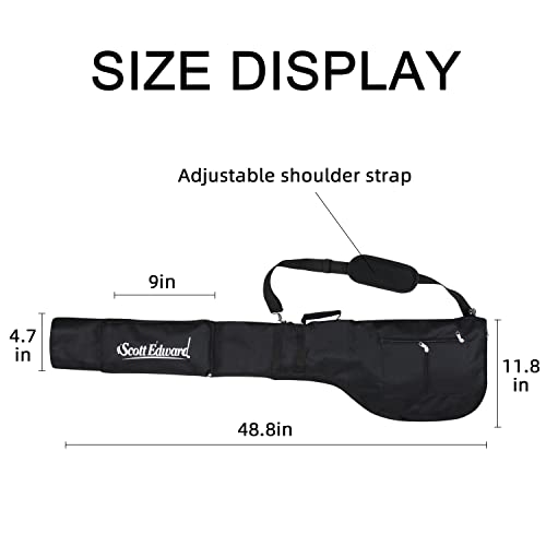 Scott Edward Foldable Golf Club Carry Bag, Portable Sunday Pencil Bag, Lightweight Waterproof Training Case, Holds 7-12 Clubs - Image 5