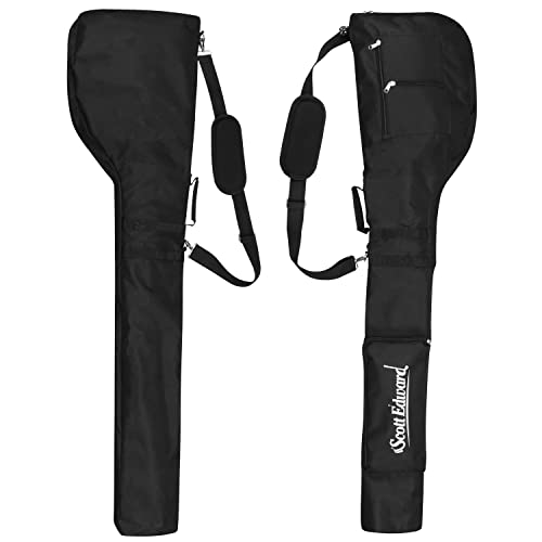Scott Edward Foldable Golf Club Carry Bag, Portable Sunday Pencil Bag, Lightweight Waterproof Training Case, Holds 7-12 Clubs - Image 3