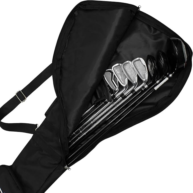 Scott Edward Foldable Golf Club Carry Bag, Portable Sunday Pencil Bag, Lightweight Waterproof Training Case, Holds 7-12 Clubs - Image 4
