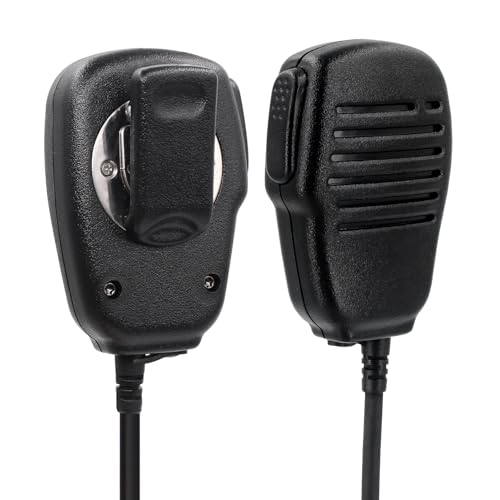 Accessoryway Hm-186ls Small Speaker Microphone Compatible for icom ID-31A ID-51A ID-52A IP100H IP501H radios with 3.5mm Audio Jack and Revolving Swivel Clip Right Angle 2-pin connecto and Revolving Swivel Clip - Image 4