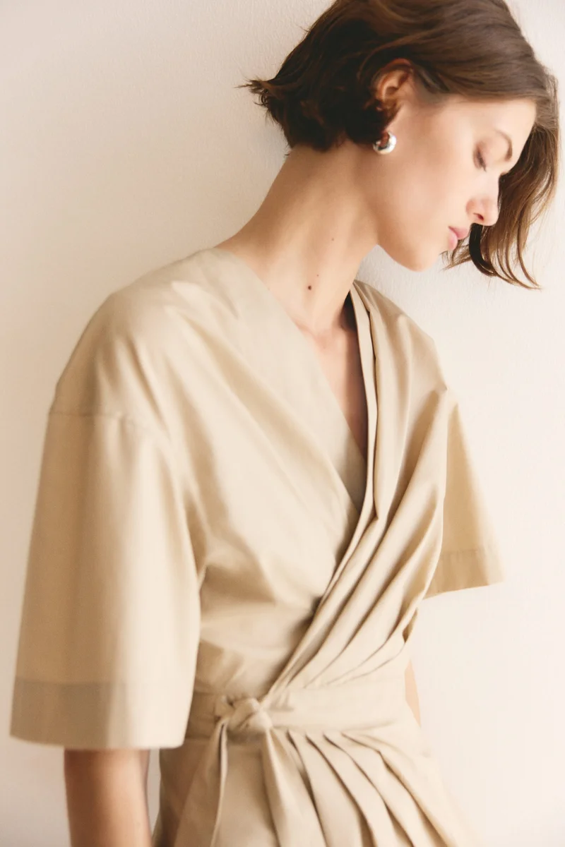 H&M  Wrap midi dress for Women | Best Price UAE