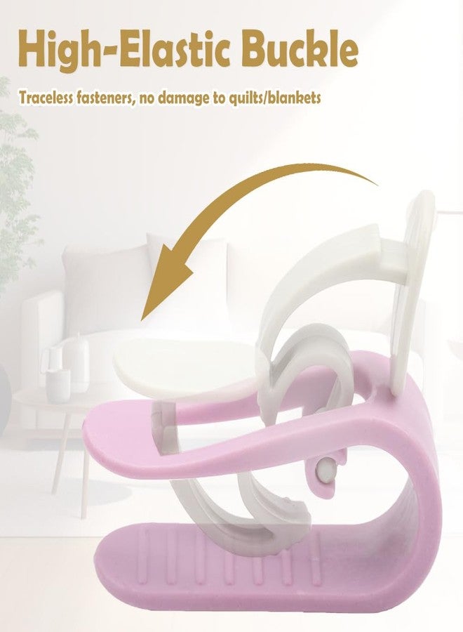 DQITJ 10 Pcs Duvet Cover Clips Quilt Blankets Fastener Clip Anti-Slip Fasteners for Beds Quilt Holders (Pink) - Image 3