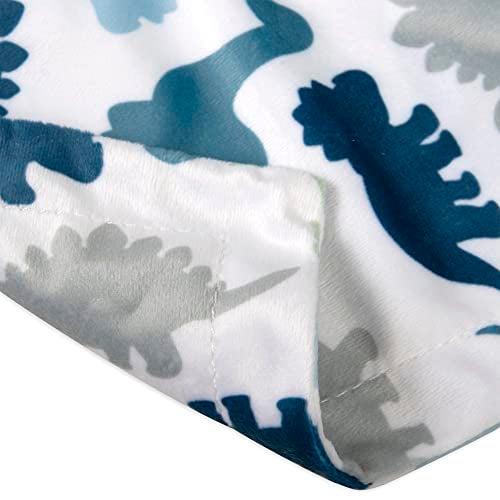 Baby Essentials Minky Animal Snuggler Lovey Blanket for Kids, Babies, Boys, Girls, Gender Neutral Security Blanket with Stuffed Animal (Dynamic Dino) - Image 3