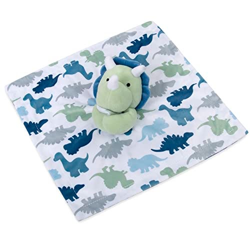 Baby Essentials Minky Animal Snuggler Lovey Blanket for Kids, Babies, Boys, Girls, Gender Neutral Security Blanket with Stuffed Animal (Dynamic Dino) - Image 4