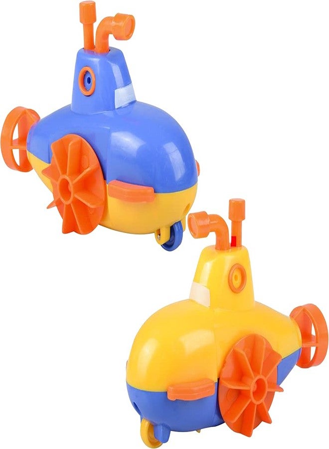 ArtCreativity Wind Up Submarine Toys for Kids, Set of 2, Water Swimming Toy Submarines, Fun Bathtub Toys for Kids, Underwater Party Favors for Boys and Girls, Unique Goodie Bag Fillers - Image 1