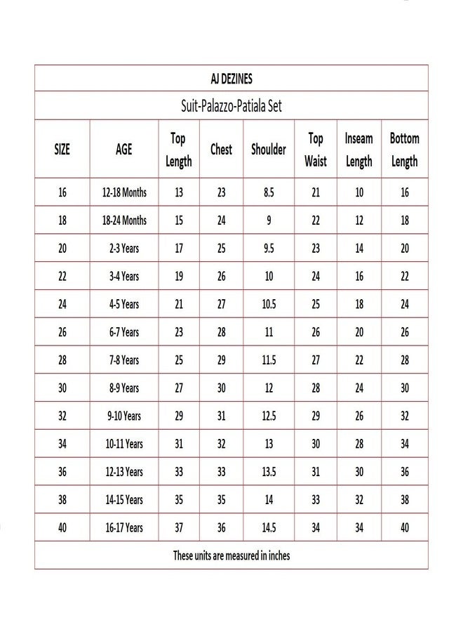 AJ DEZINES Kids Ethnic Wear Cotton Anarkali Orange Kurta Salwar Set For Girls (G-1111-ORANGE-22) - Image 3