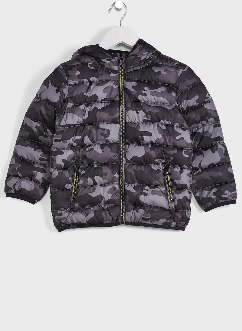 MINOTI Kids Camo Puffer Jacket