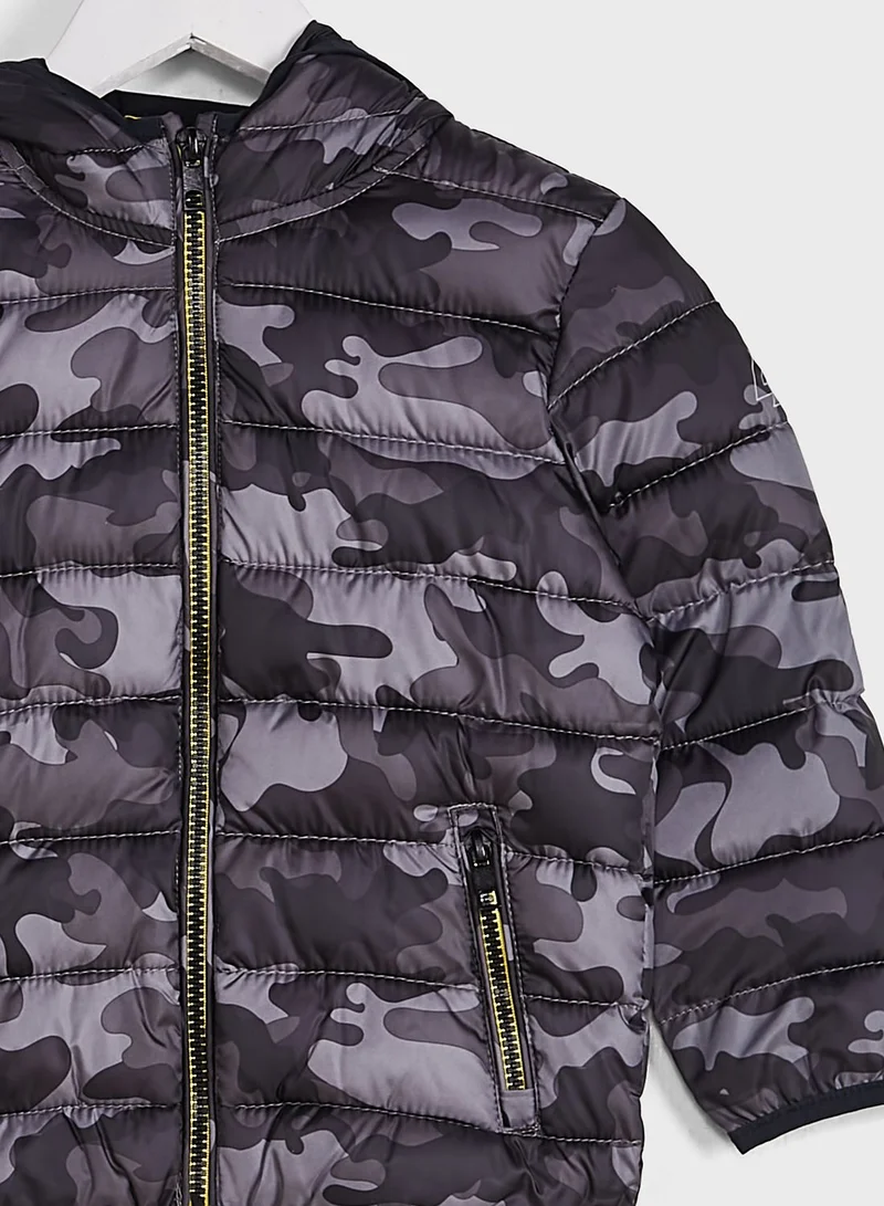 MINOTI Kids Camo Puffer Jacket