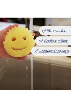 Plan A Multifunctional Cleaning Sponge, Soft in Warm Water and Strong in Cold Water, Deep Cleaning Sponge, Dishwasher Safe, Stain and Odor Resistant Kitchen Sponge (1, White)  - Image 4