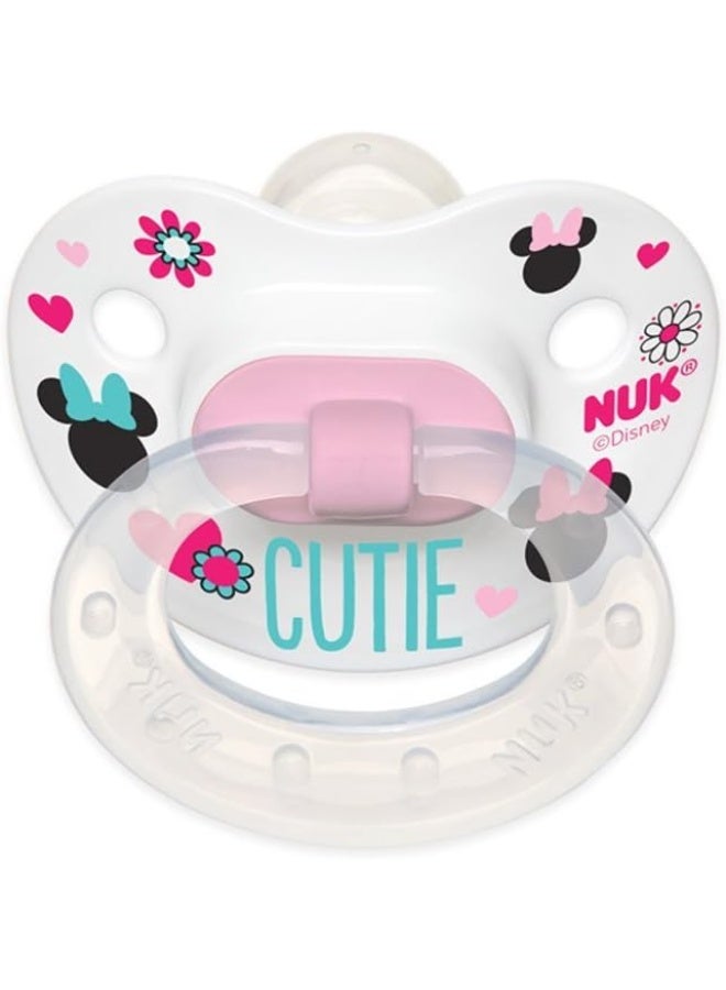 NUK Disney Baby Puller Pacifier, 0-6 Months, Girl/Minnie Mouse, 1 pk - Image 2