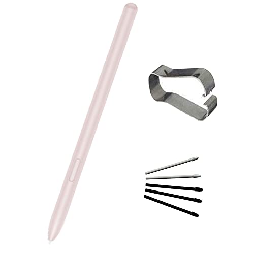 CaoXiong Tab S7 FE S Pen for Samsung Galaxy Tab S7 FE Stylus Pen for Samsung Galaxy Tab S7 S Pen Stylus + Tips/Nibs(Pink) - Image 1