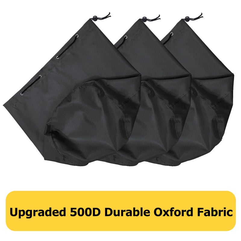 AKEfit Trimmer Engine Cover Weed Eater Covers Fits Weed Eater Edger Pole Saw Brush Cutters and Hedge Heavy Duty Waterproof Cover 3-Piece Set Black - Image 2