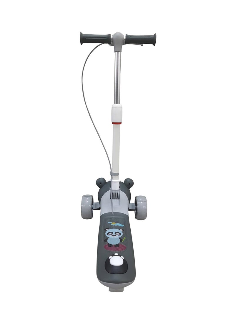Lovely Baby Lovely Baby Kick Scooter TG 633S for Kids Ages 3-8 Foldable Seat - 3 Wheel Scooter and Adjustble Height - Grey  - Image 2
