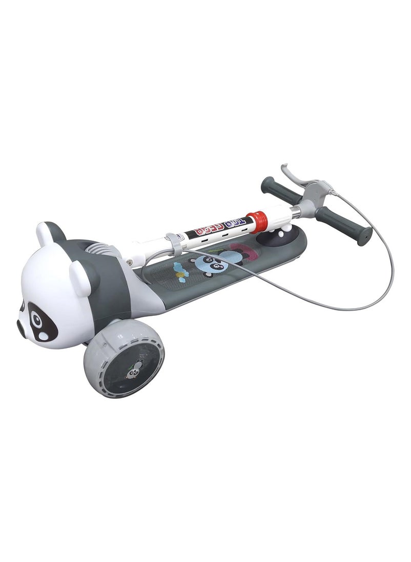 Lovely Baby Lovely Baby Kick Scooter TG 633S for Kids Ages 3-8 Foldable Seat - 3 Wheel Scooter and Adjustble Height - Grey  - Image 4