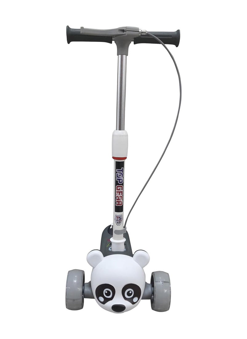Lovely Baby Lovely Baby Kick Scooter TG 633S for Kids Ages 3-8 Foldable Seat - 3 Wheel Scooter and Adjustble Height - Grey  - Image 5