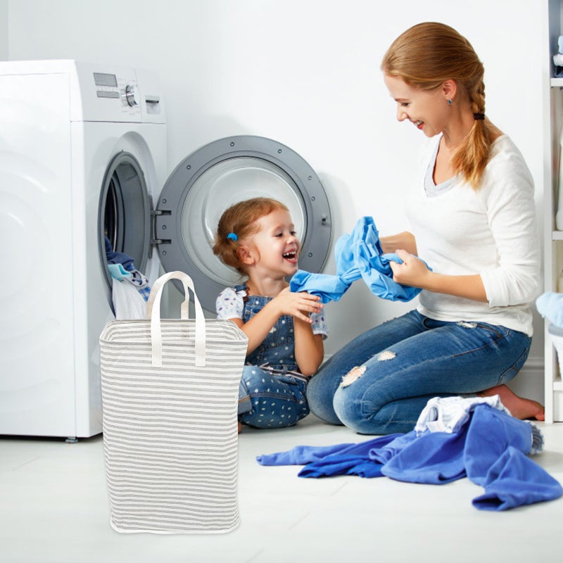 Dirty Clothes Basket Foldable Laundry Basket Clothes Organizer Sundries Basket - Image 4
