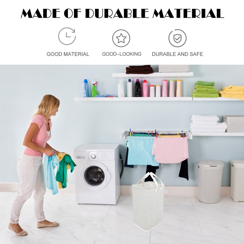 Dirty Clothes Basket Foldable Laundry Basket Clothes Organizer Sundries Basket - Image 5