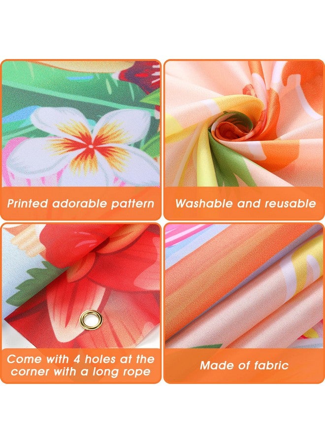 Rtteri Aloha Party Decorations Hawaiian Door Cover Sign Summer Luau Beach Supplies Party Door Banner Tropical Tiki Party Backdrop For Hawaiian Party Yard Birthday Accessory - Image 4