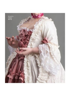 Simplicity 8578 Women's 18th Century Gown Historical Costume Sewing Pattern, Sizes 14-22  - Image 4