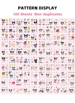 Sanrio Anime Girl Stickers - 100 Sheets Sanrio Kuromi Stickers Kit, Vinyl Cartoon Aesthetic Decorative Sticker Set, Ideal for Scrapbooking, Journaling, Laptops and Room Decoration  - Image 2