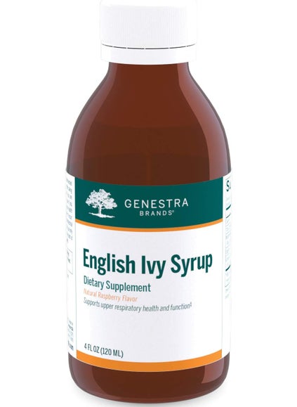 Genestra Brands Genestra Brands English Ivy Syrup | Herbal Combination to Support Upper Respiratory Health in Adults | 4 fl. oz. | Natural Raspberry Flavor 