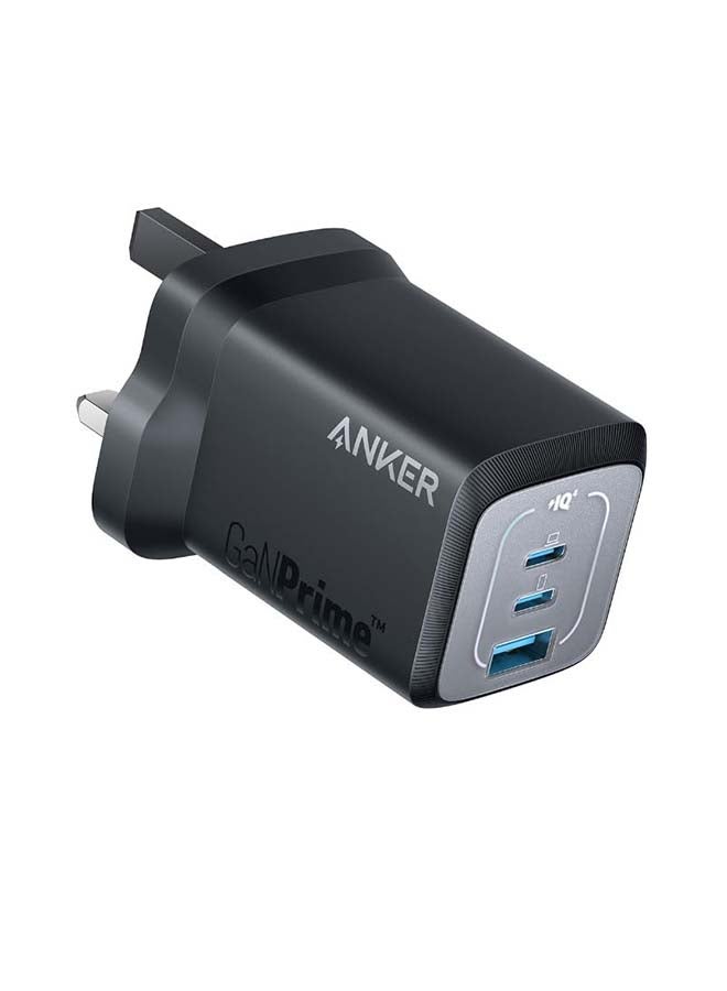 قابس USB C بقدرة 67 وات، شاحن حائط Anker GaN، شاحن PPS سريع مدمج وقابل للطي بثلاثة منافذ، شاحن سريع لأجهزة MacBook Pro/Air وiPad Pro وiPhone 15 / Pro وGalaxy S23 / S22 وNote20 وPixel وApple Watch والمزيد أسود - Image 1