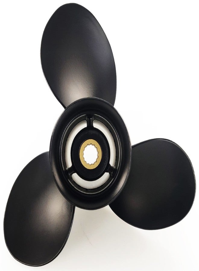 CAPTAIN Outboard Propeller fit Mercury TOHATSU 9.9-20HP, 14 Spline Tooth Board Prop,OEM RH Aluminum Propellers for 9.9HP Bigfoot 12HP 15HP 18HP 20HP,MFS,MSFMFS (9.25x11.5) - Image 1