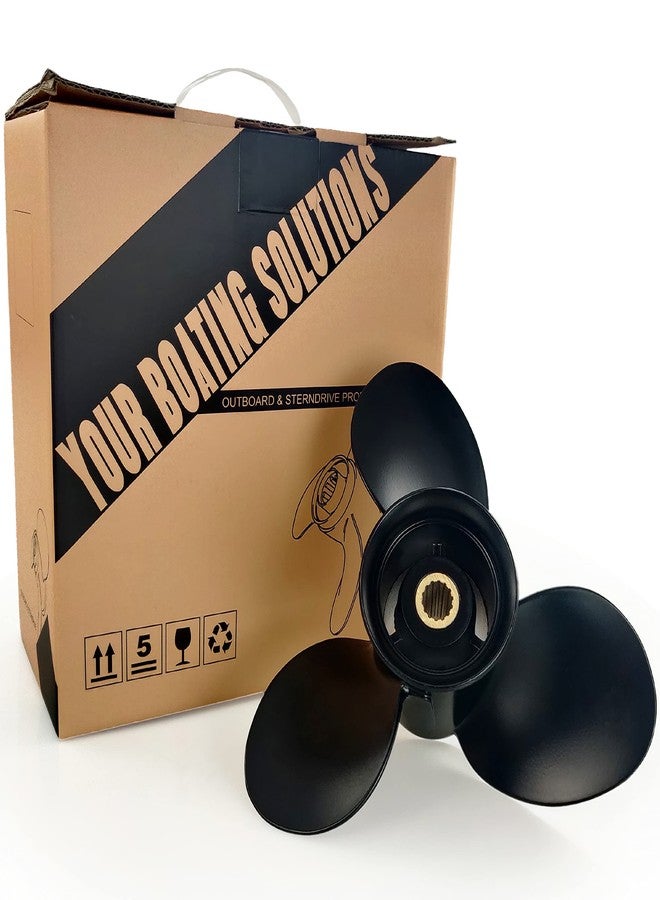 CAPTAIN Outboard Propeller fit Mercury TOHATSU 9.9-20HP, 14 Spline Tooth Board Prop,OEM RH Aluminum Propellers for 9.9HP Bigfoot 12HP 15HP 18HP 20HP,MFS,MSFMFS (9.25x11.5) - Image 4