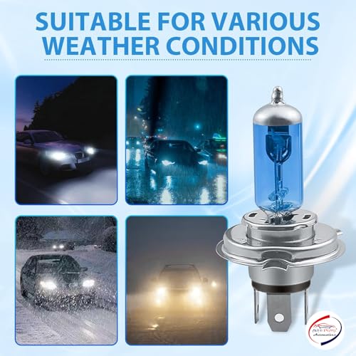 Auto Pearl Pack-2 H4 Car Super Bright Halogen Bulb, 12V 90/100W High/Low Beam Driving Halogen Light, Plug-and-play Bulb for WagonR-(2010-2013) (White) - Image 5