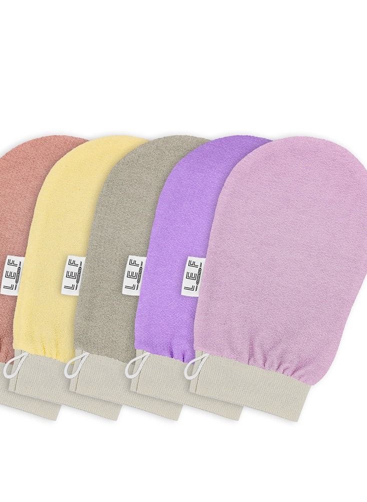 ليف القفاز الكوري لتقشير وإزالة الجلد الميت من الجسم ذو طبقه مزدوجه | PINK - Image 3