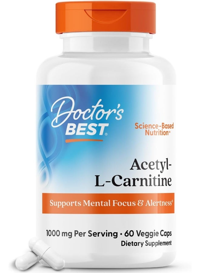 Doctor's Best Acetyl L-Carnitine 1000mg 120 Capules - Image 1