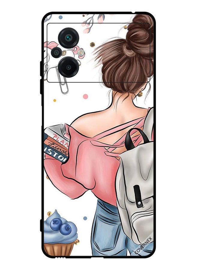 Covernex Protective Case Cover For Xiaomi Poco M5 4G Books In Girl Hand Art - Image 1
