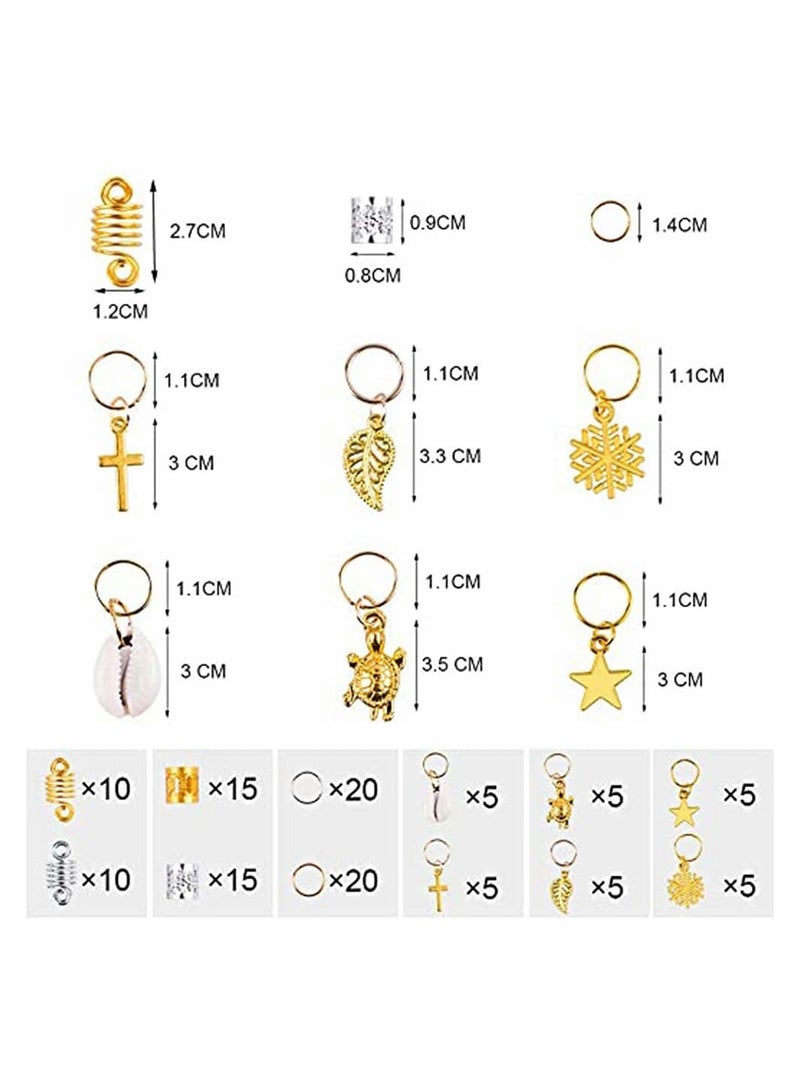 Barakah 222 PCS Aluminum Hair Tie with Box Hair Loop Braid Loop with Metal Wire Hair Accessories - Image 3
