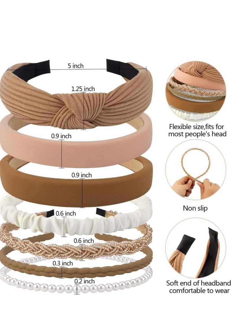 Mitoy 7 Pack Headbands for Women Girls Headbands Trendy Non Slip Hairbands Fashion - Image 3
