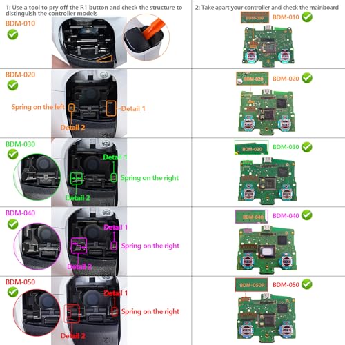 eXtremeRate Alien Fear Touchpad Front Top Shell Compatible with ps5 Controller BDM-010 020 030 040 050, DIY Replacement Shell Custom Touch Pad Cover Compatible with ps5 Controller - Image 2