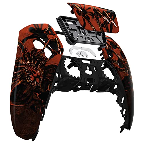 eXtremeRate Alien Fear Touchpad Front Top Shell Compatible with ps5 Controller BDM-010 020 030 040 050, DIY Replacement Shell Custom Touch Pad Cover Compatible with ps5 Controller - Image 3
