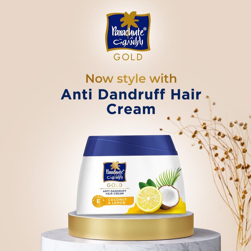 Parachute Gold Anti Dandruff Hair Cream with Coconut & Lemon - 210 ml - Image 3