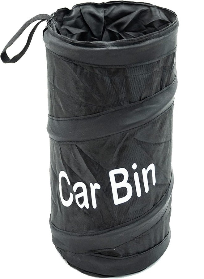 TASMAX car mini car dustbin car accessories Foldable Waste Bin Garbage Storage for Car Trash Bin Can Holder dustbin bags small garbage bags Foldable mini car dustbin Cars, Home, Office,(Black Pack 1) - Image 1