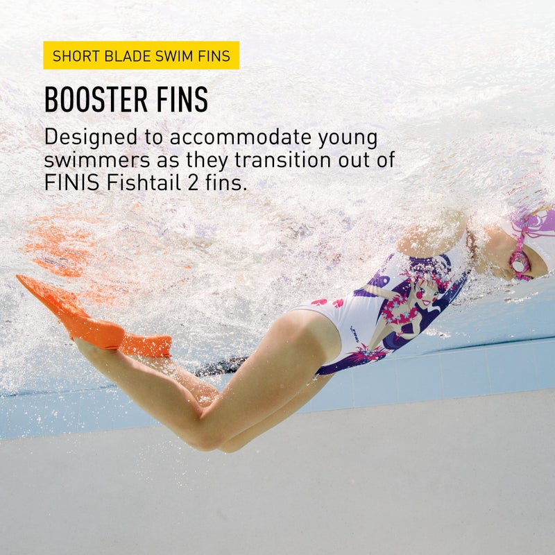 FINIS Booster Fins (Jr 11-1, Orange) - Image 2