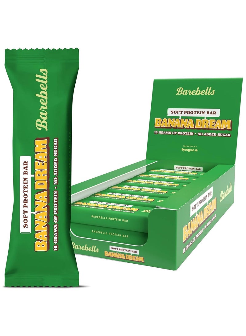 Barebells Protein Bars | 16g protein low carb (Banana Dream) Pack of 12 pcs - Image 1