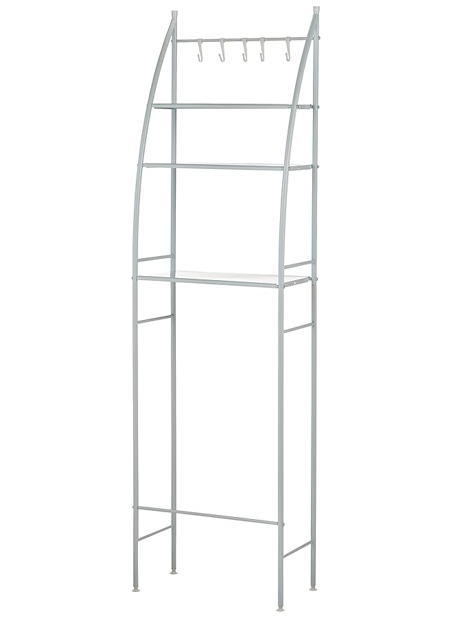 erorex Stainless Steel Shelf Bathroom Space Saver 3 Tier Toilet Towel Storage Rack Holder Over The Bathroom Toilet Shelf Organizer - Image 1