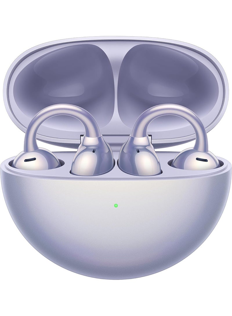 Honor Choice Earbuds CLIP Wireless Earphones, Open-Ear Bluetooth Earbuds, Feather-Like Wearing, 36 Hour Long Battery Life, Purple - Image 1