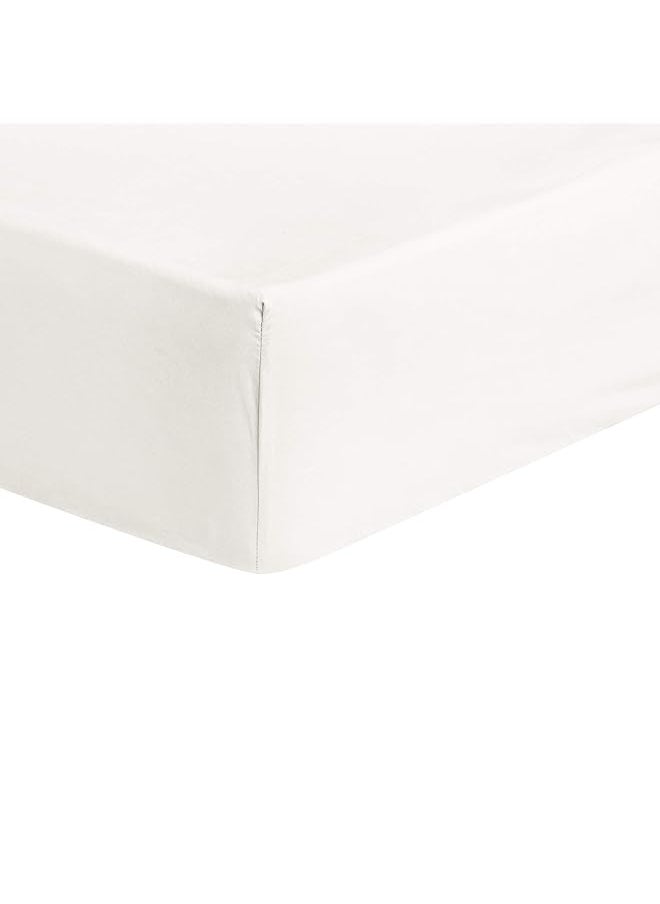 erorex Ultra Soft Fitted Sheet Breathable Easy To Wash Twin Xl White  - Image 3